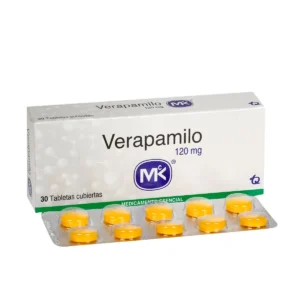 Verapamilo 120 mg x 10 tabletas (Sobre)
