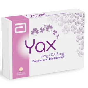 YAX® (Drospirenona 3 mg + Etinilestradiol 0,03 mg) – Caja x 21 tabletas